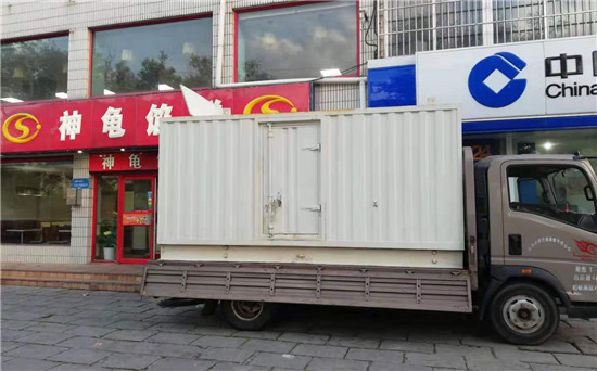 龙川出租发电机施工案例